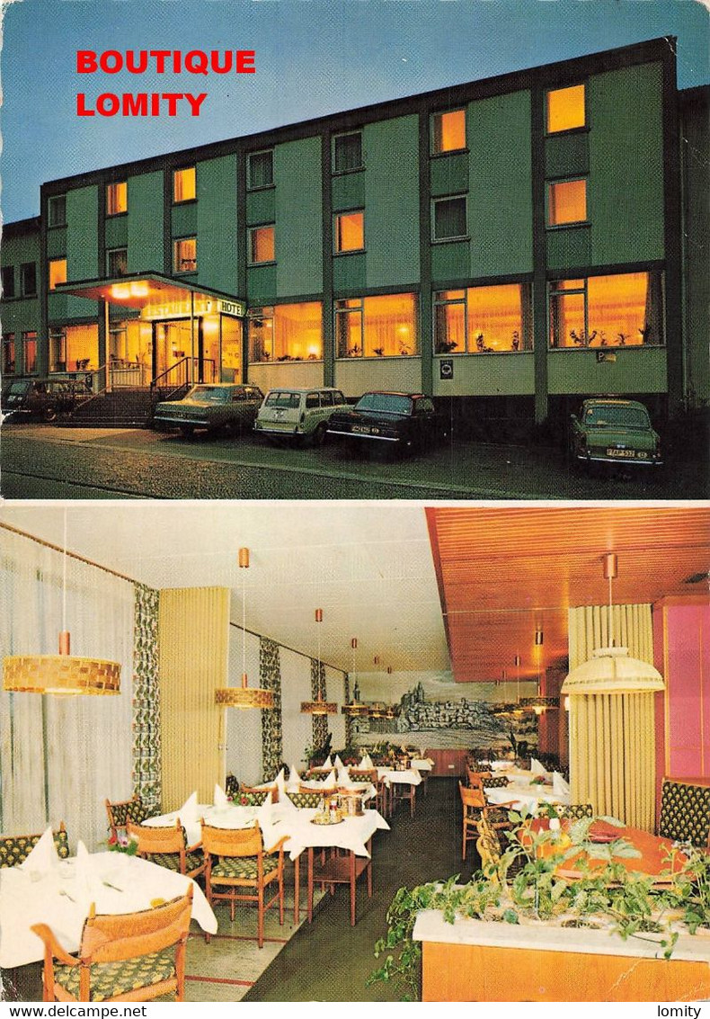 Allemagne Wetzlar Lahn Restaurant Hotel Wetzlarer Hof CPSM GF + Timbre Cachet 1965 Voiture Auto Mercedes - Wetzlar