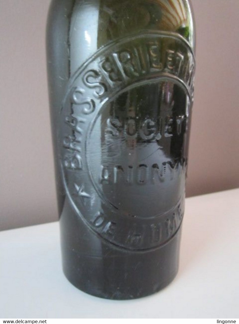 Ancienne Bouteille Publicitaire De BIERE HUMES BRASSERIE ET MALTERIE SOCIETE ANONYME Haut 29 Cm Poids 986 Grammes - Bière