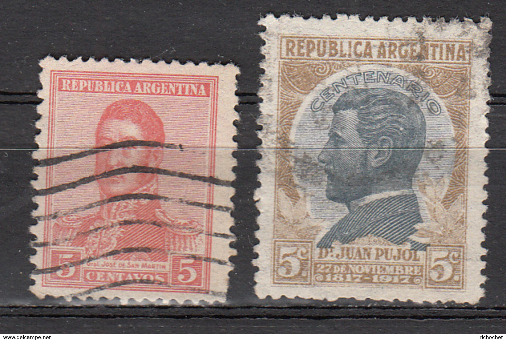 Argentine 233 + 240 ° - Used Stamps