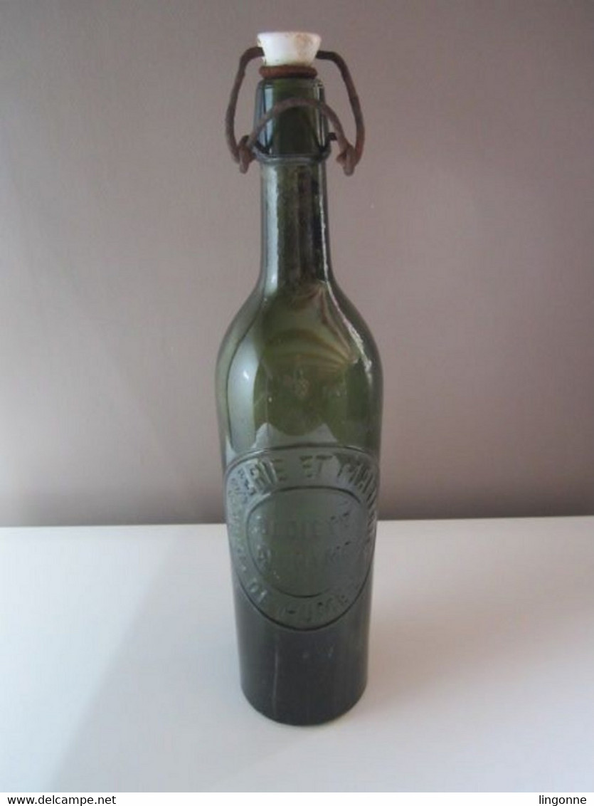 RARE Ancienne Bouteille Publicitaire De BIERE HUMES BRASSERIE ET MALTERIE SOCIETE ANONYME Haut 34 Cm Poids 969 Grammes - Beer