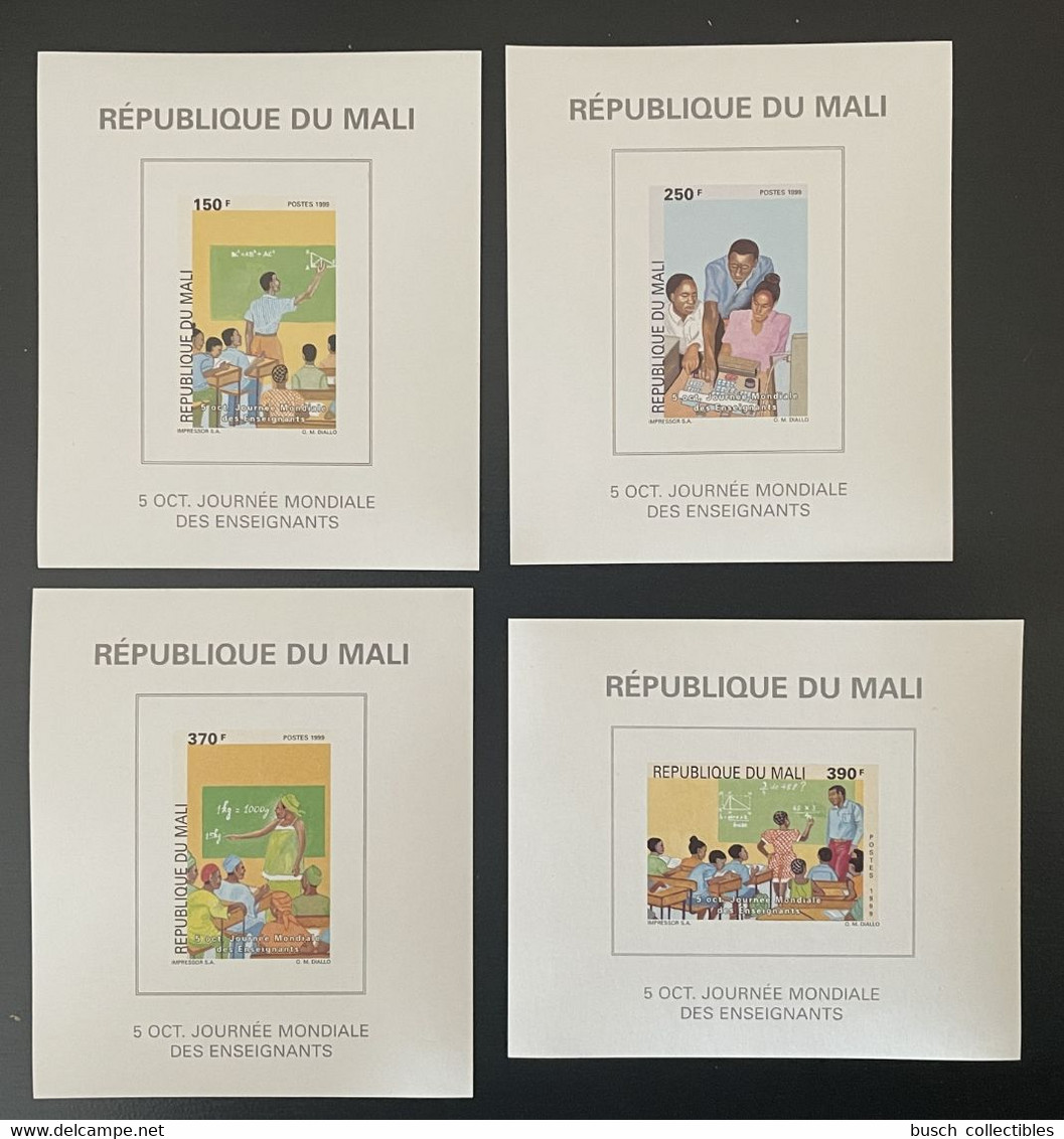 Mali 1999 Mi. 2435 - 2438 Blocs Souvenir Sheets Journée Mondiale Enseignants Teacher Lehrer 4 Val. MNH** - Otros & Sin Clasificación