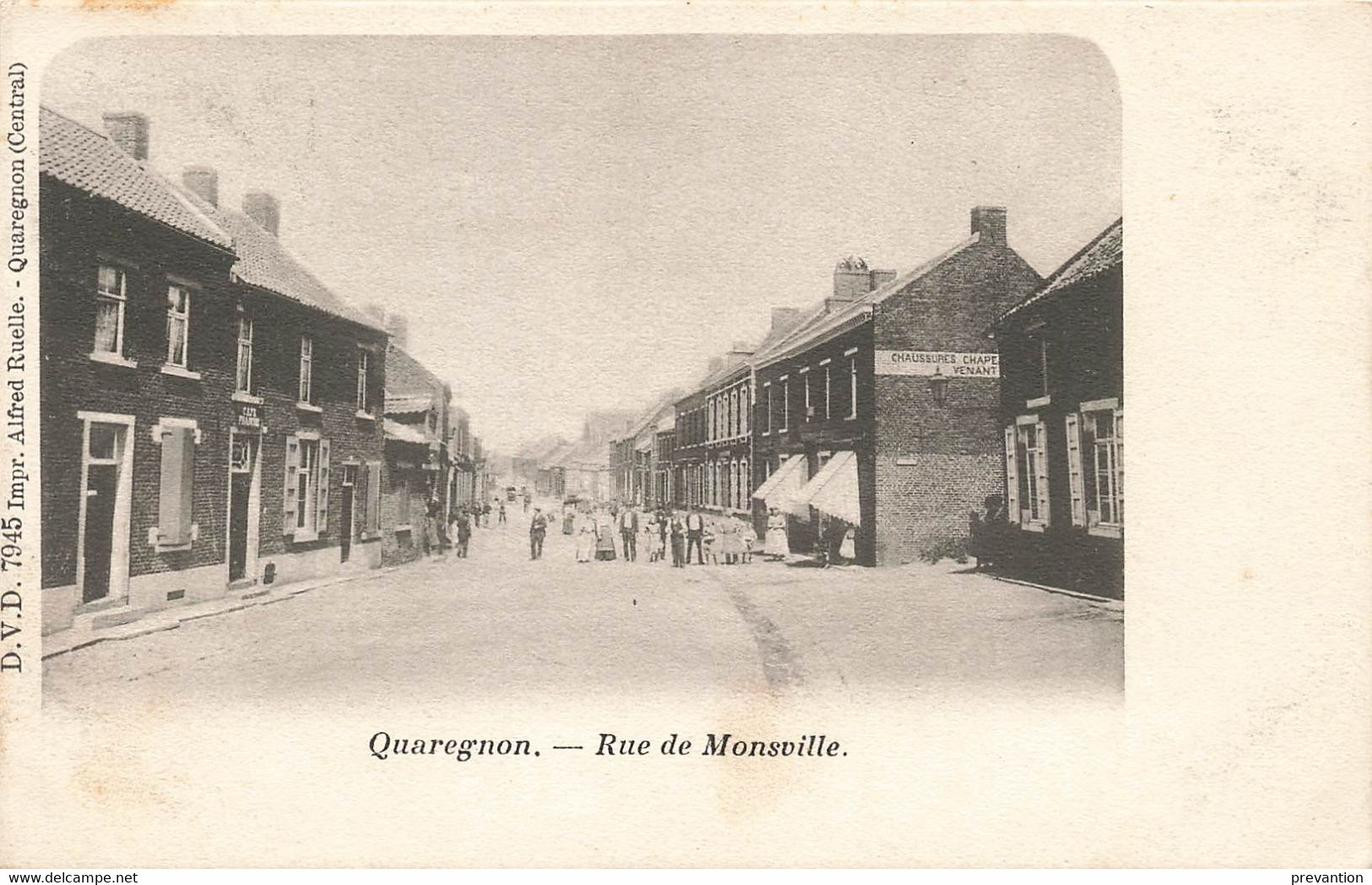 QUAREGNON - Rue De Monsville - Carte Circulé En 1903 - Quaregnon