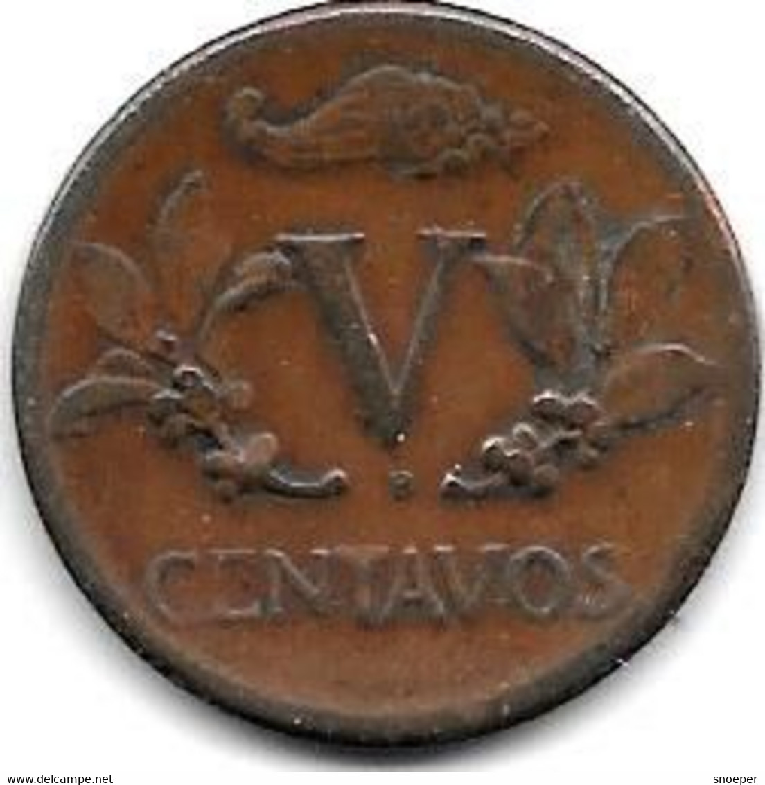 *colombia  5 Centavos 1953  Km 206  Vf+ - Colombia