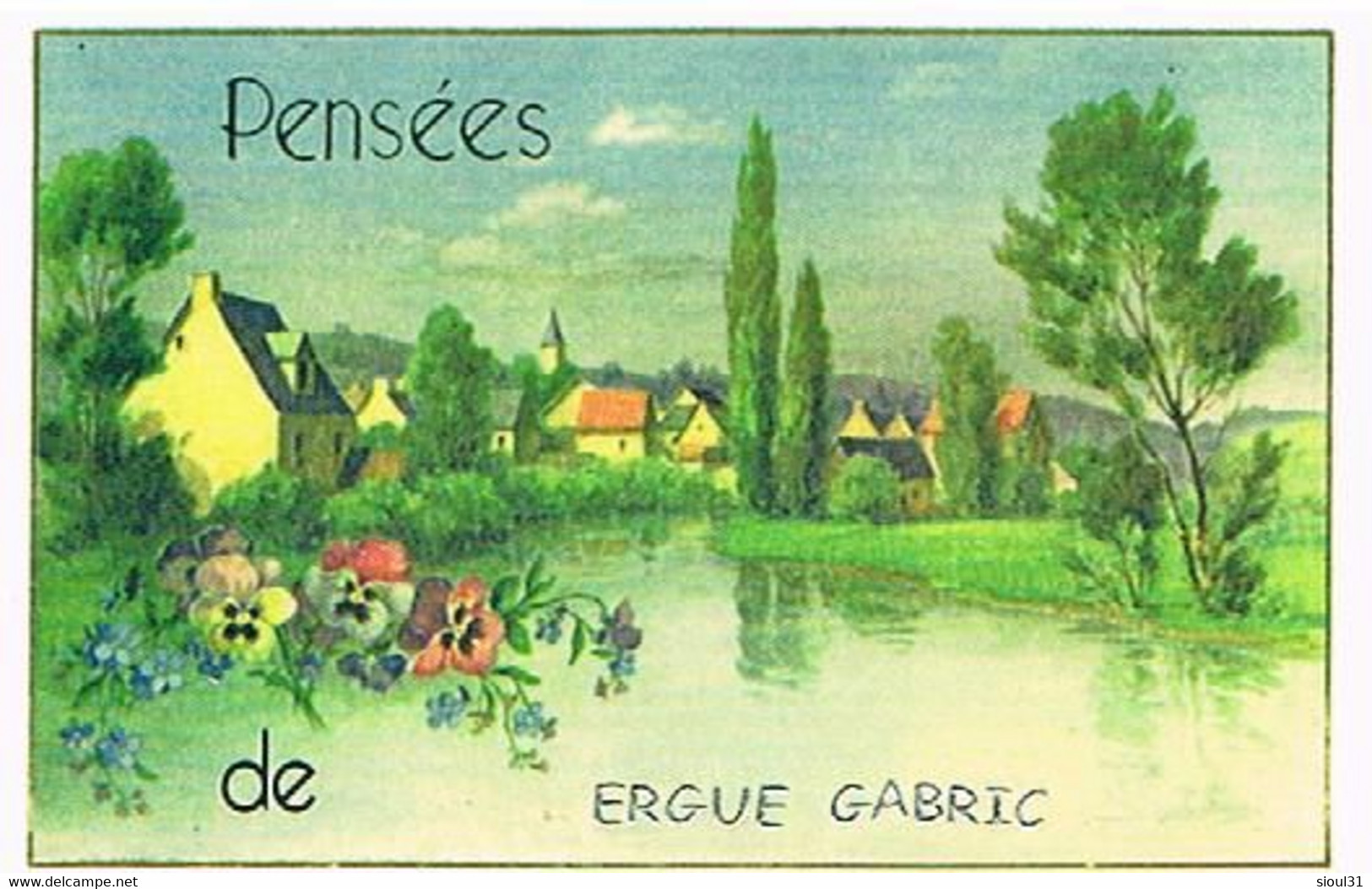 29 PENSEES   DE ERGUE GABERIC    CPM  TBE  VR 597 - Ergué-Gabéric