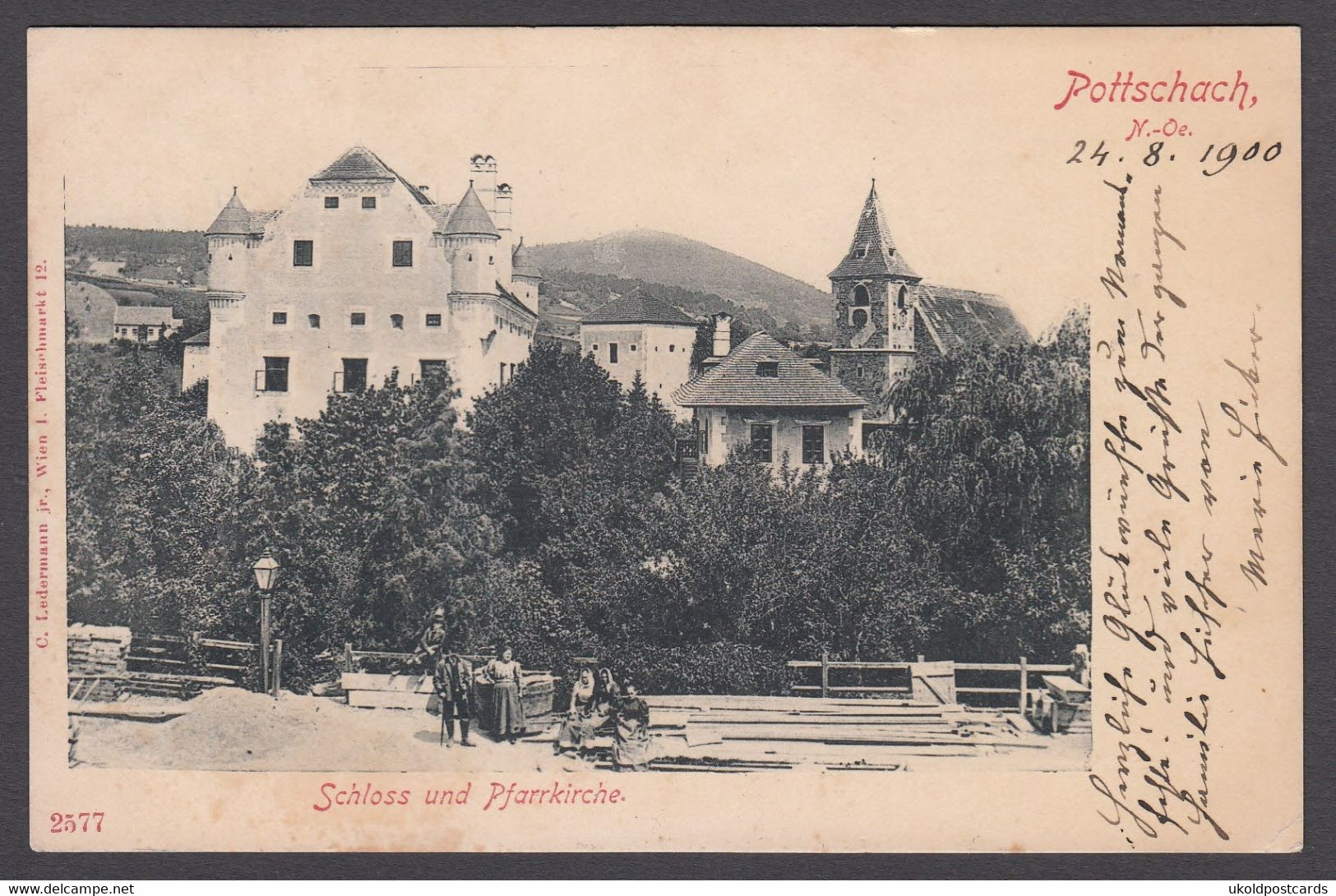 AK - Austria,  POTTSCHACH Schloss Und Pfarrkirche 1900 - Neunkirchen