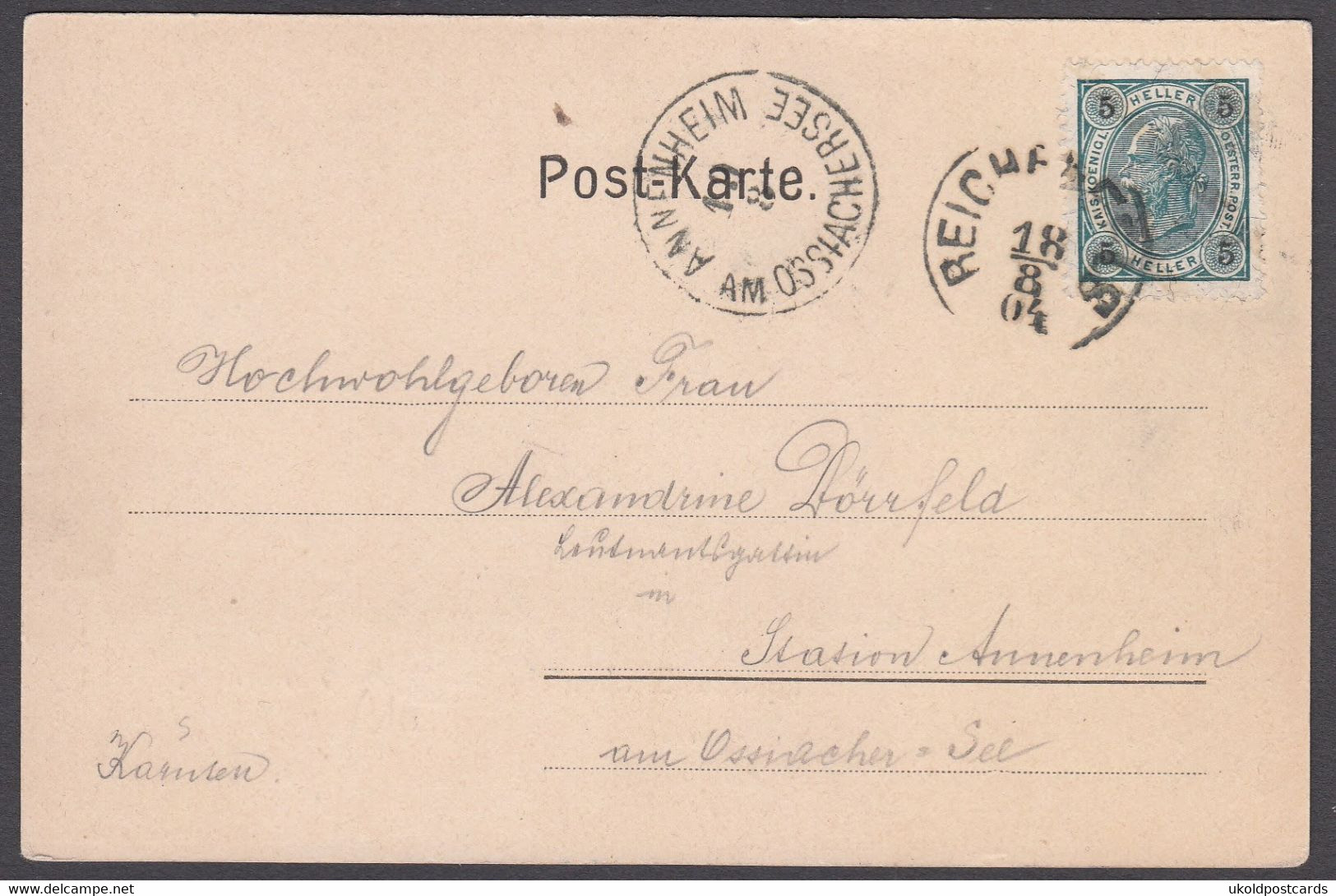 AK - Austria,  Gruss Aus REICHENFELS 1904 - Wolfsberg