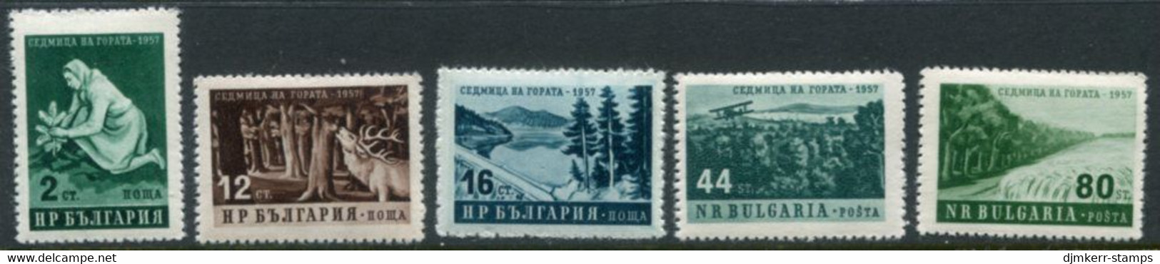 BULGARIA 1957 Forest Week MNH / **.  Michel 1035-39 - Neufs