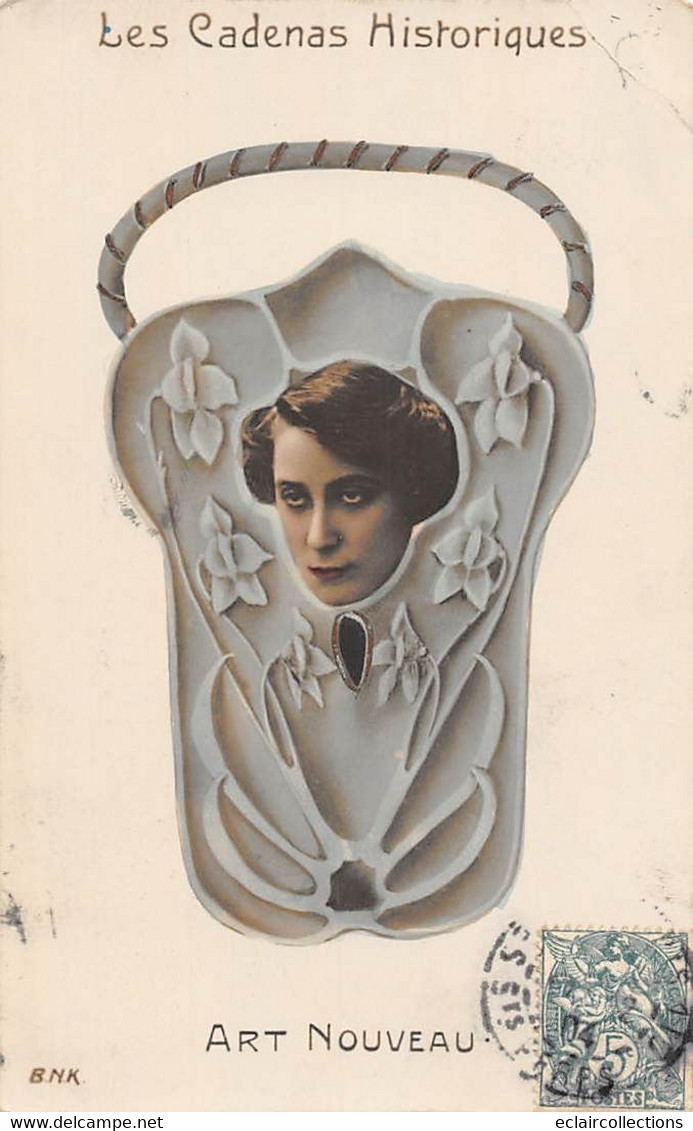 Illustrateur   Non Signé : Les Cadenas Historiques  . Art Nouveau       (voir Scan) - 1900-1949