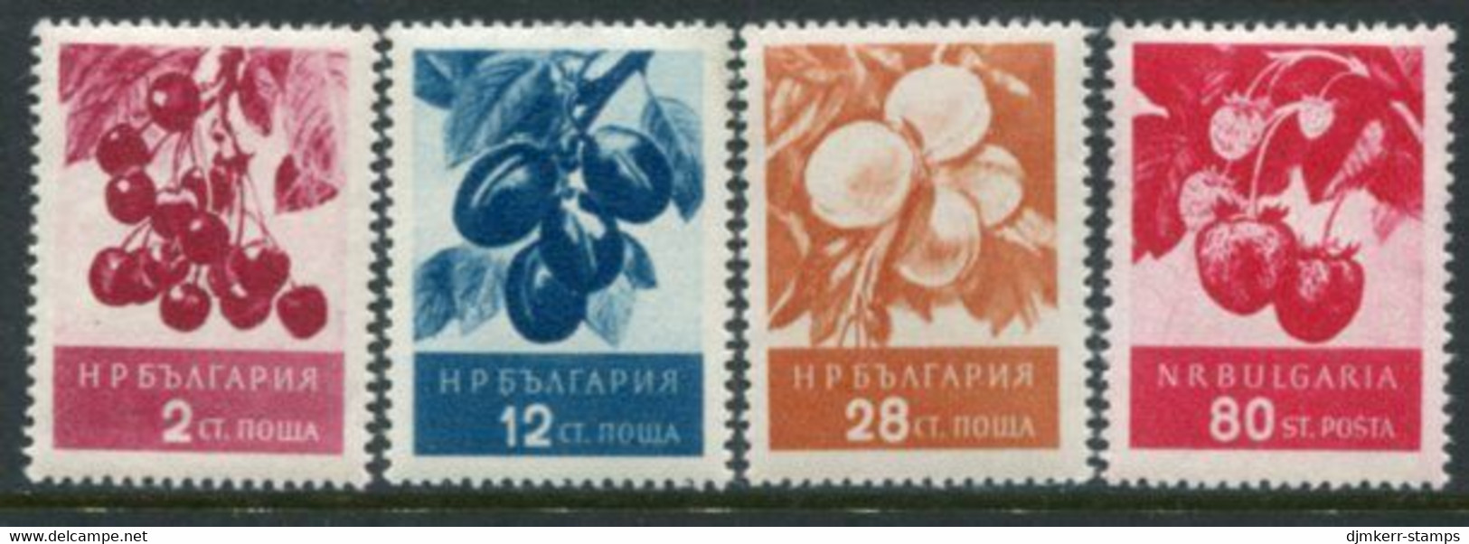 BULGARIA 1956 Fruits II MNH / **.  Michel 990-93 - Nuovi