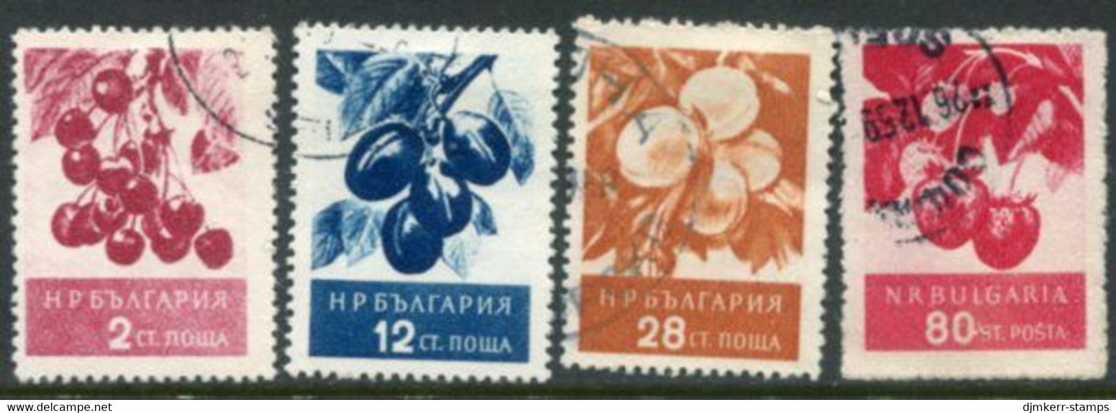 BULGARIA 1956 Fruits II MNH / **.  Michel 990-93 - Gebruikt