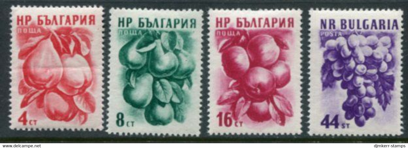 BULGARIA 1956 Fruits I MNH / **.  Michel 982-85 - Nuevos