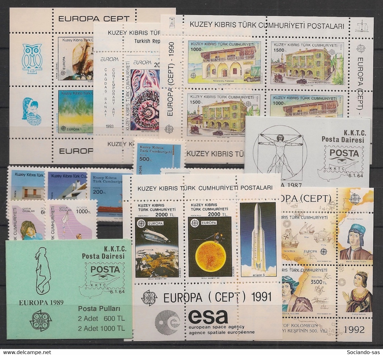 Libris Türk. - 1985-1993 - Europa - Complete 24 Stamps - Neuf Luxe ** / MNH / Postfrisch - Sonstige & Ohne Zuordnung