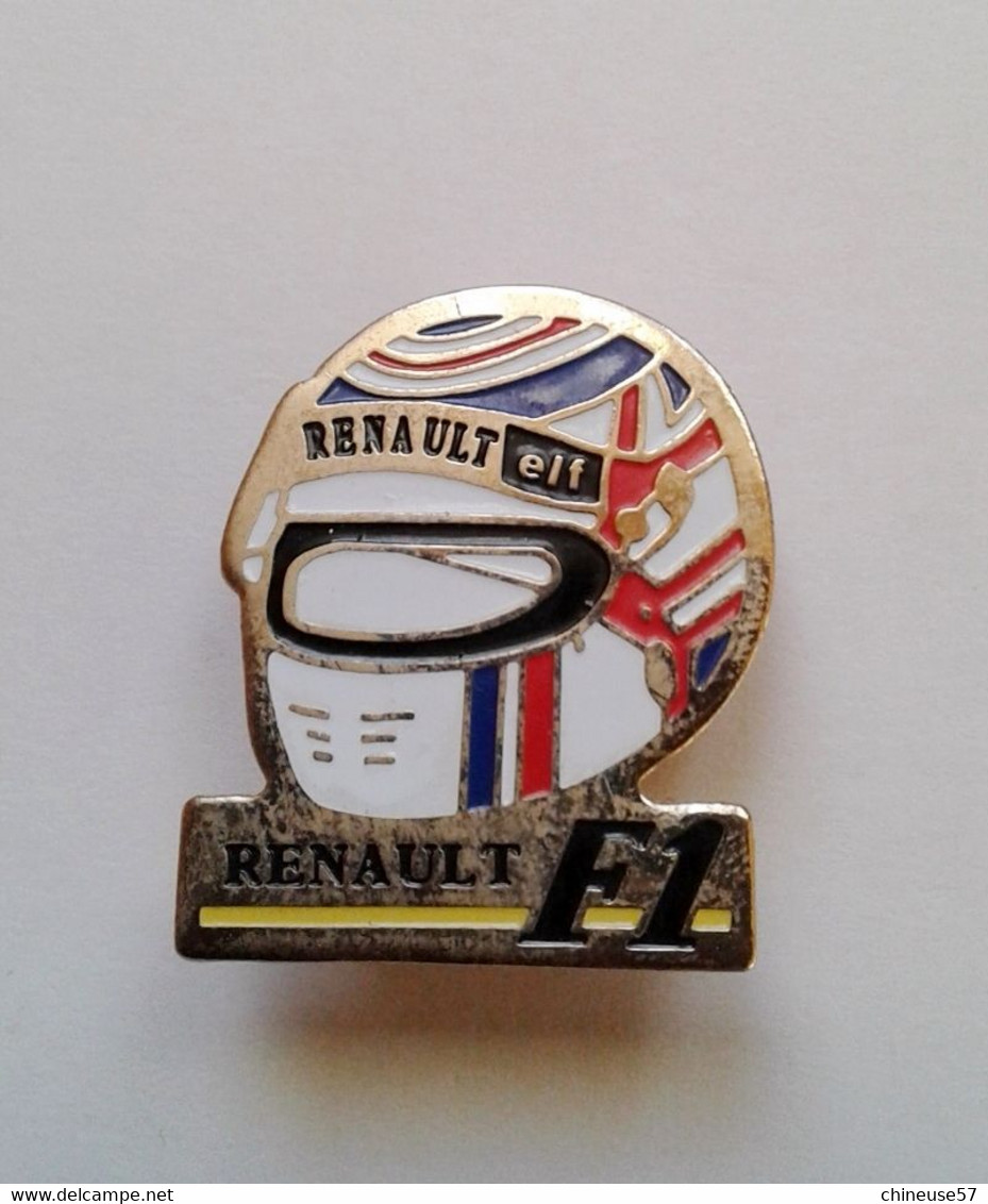 Pin's Renault F1 Elf Casque - Automobile - F1
