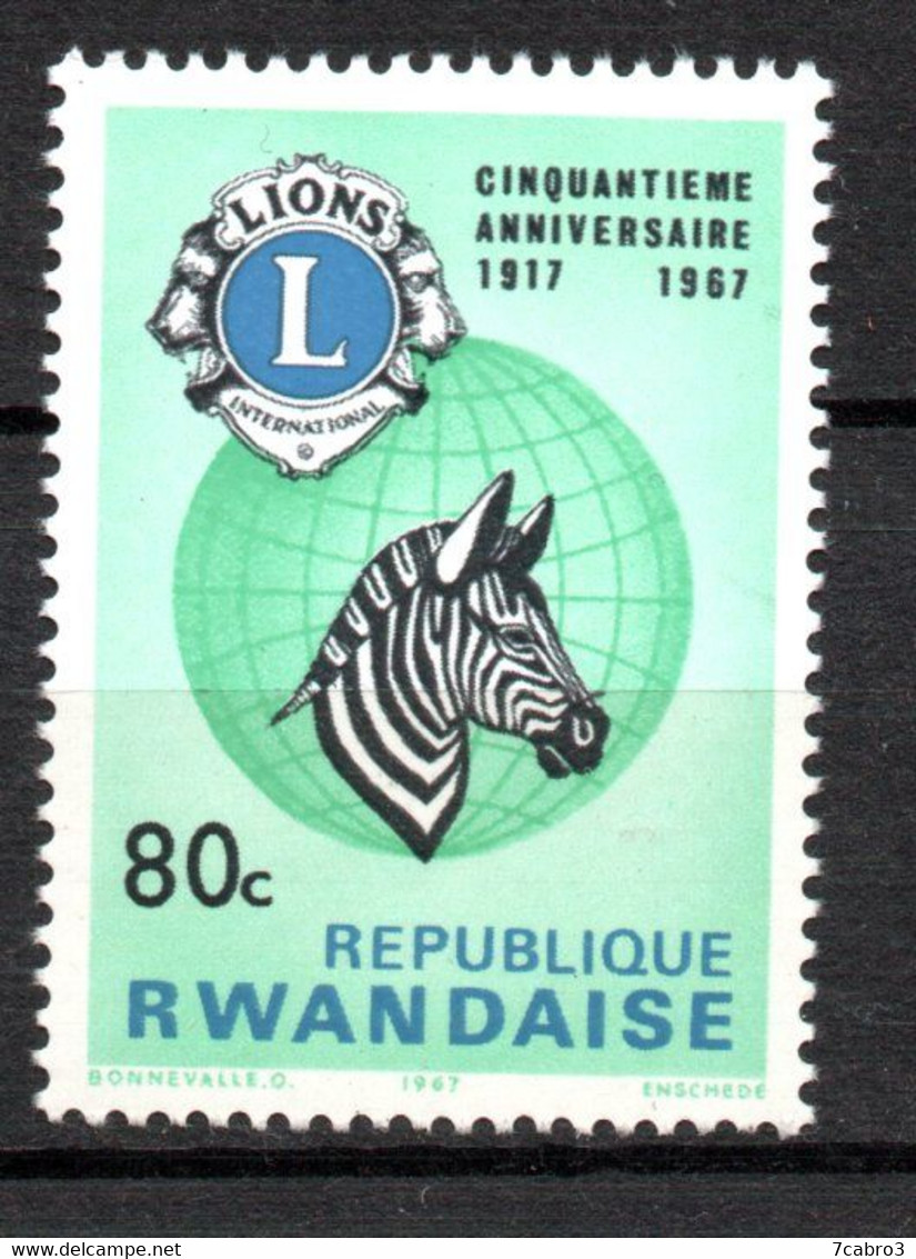 Rwanda  Y&T  N°  228  **  Neuf Sans Trace - Oblitérés