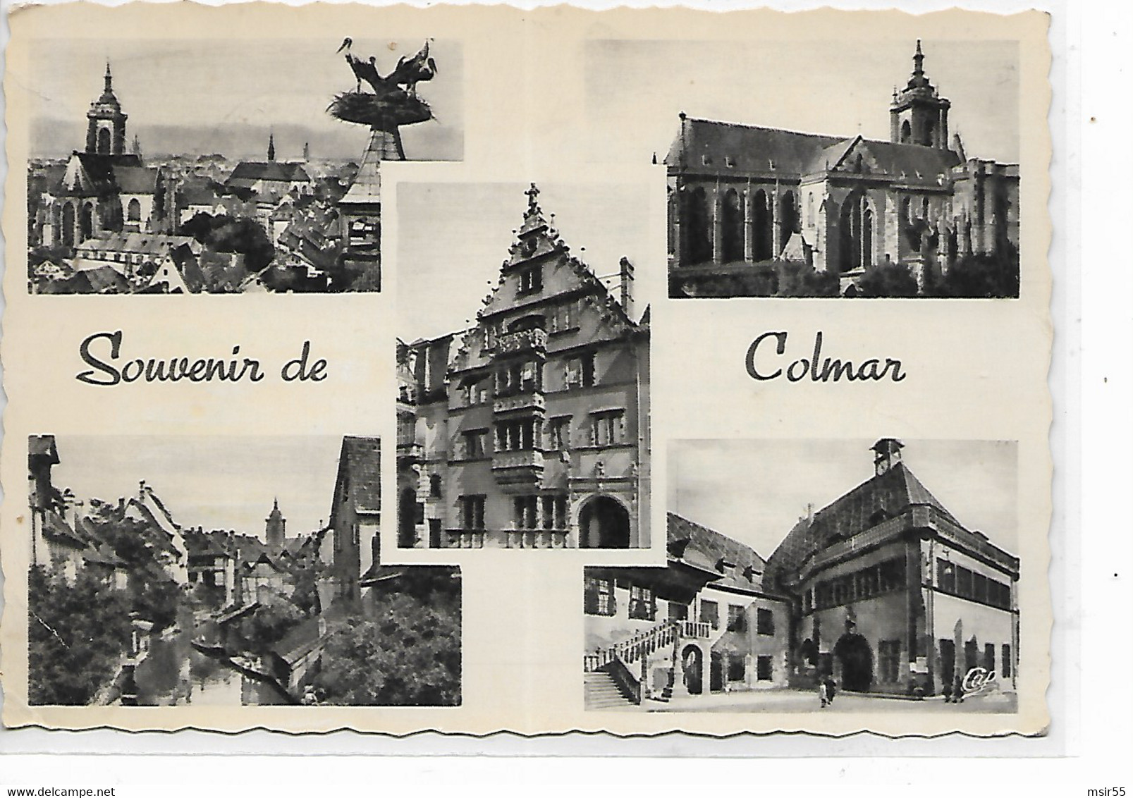 CPSM - FRANCE  (68 ) -  COLMAR  - Multivues - : Souvenir De COLMAR - 1953. - Gruss Aus.../ Grüsse Aus...