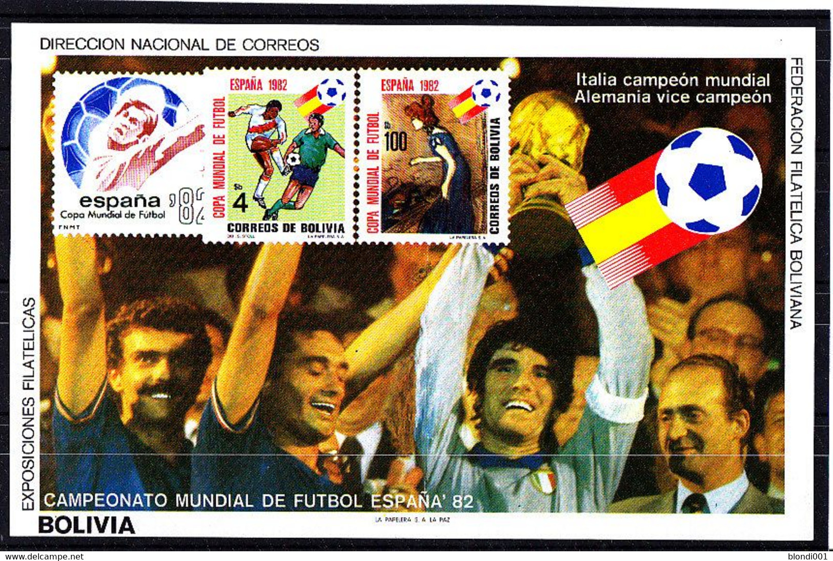 Soccer World Cup 1982 - BOLIVIA - S/S Imp. MNH - 1982 – Espagne