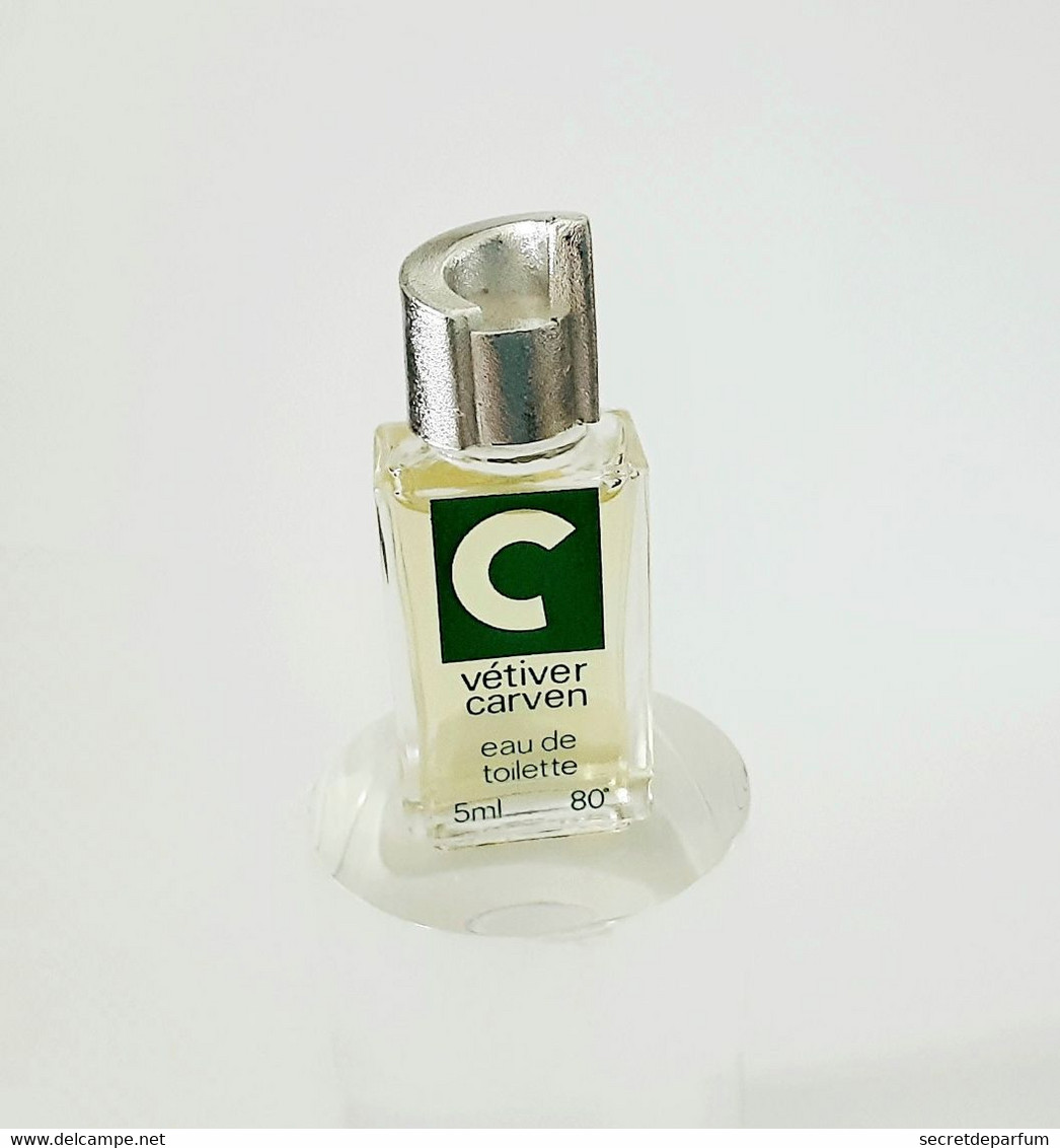 Miniatures De Parfum VÉTIVER  De CARVEN  EDT Pour Monsieur  5  Ml - Miniaturas Hombre (sin Caja)