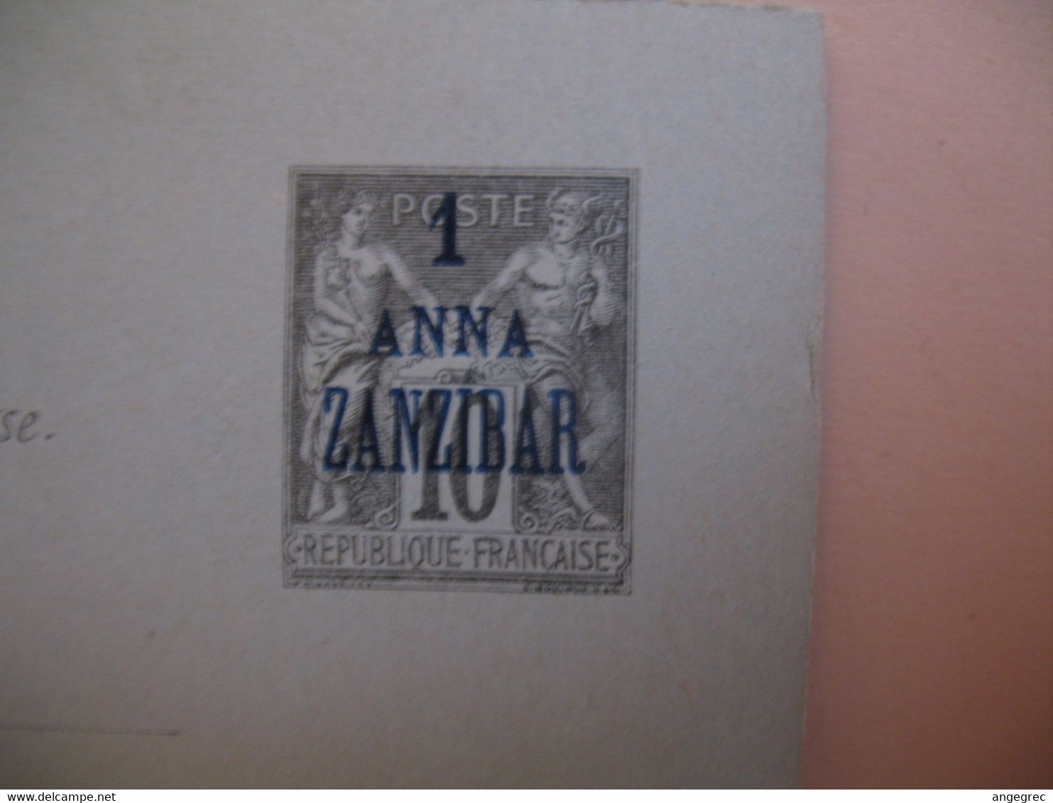 Entier Postal  Carte Postale Avec Réponse Payée Zanzibar 1 Anna  Zanzibar Type Groupe  Sur  10c   Voir Scan - Briefe U. Dokumente