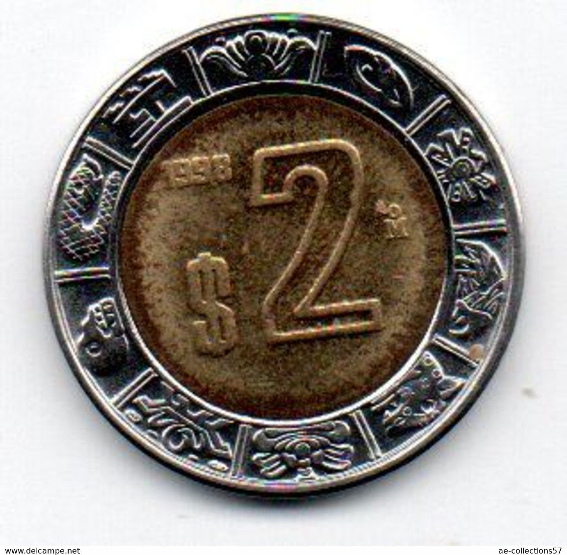 Mexique -  2 Pesos 1998 TTB+ - México