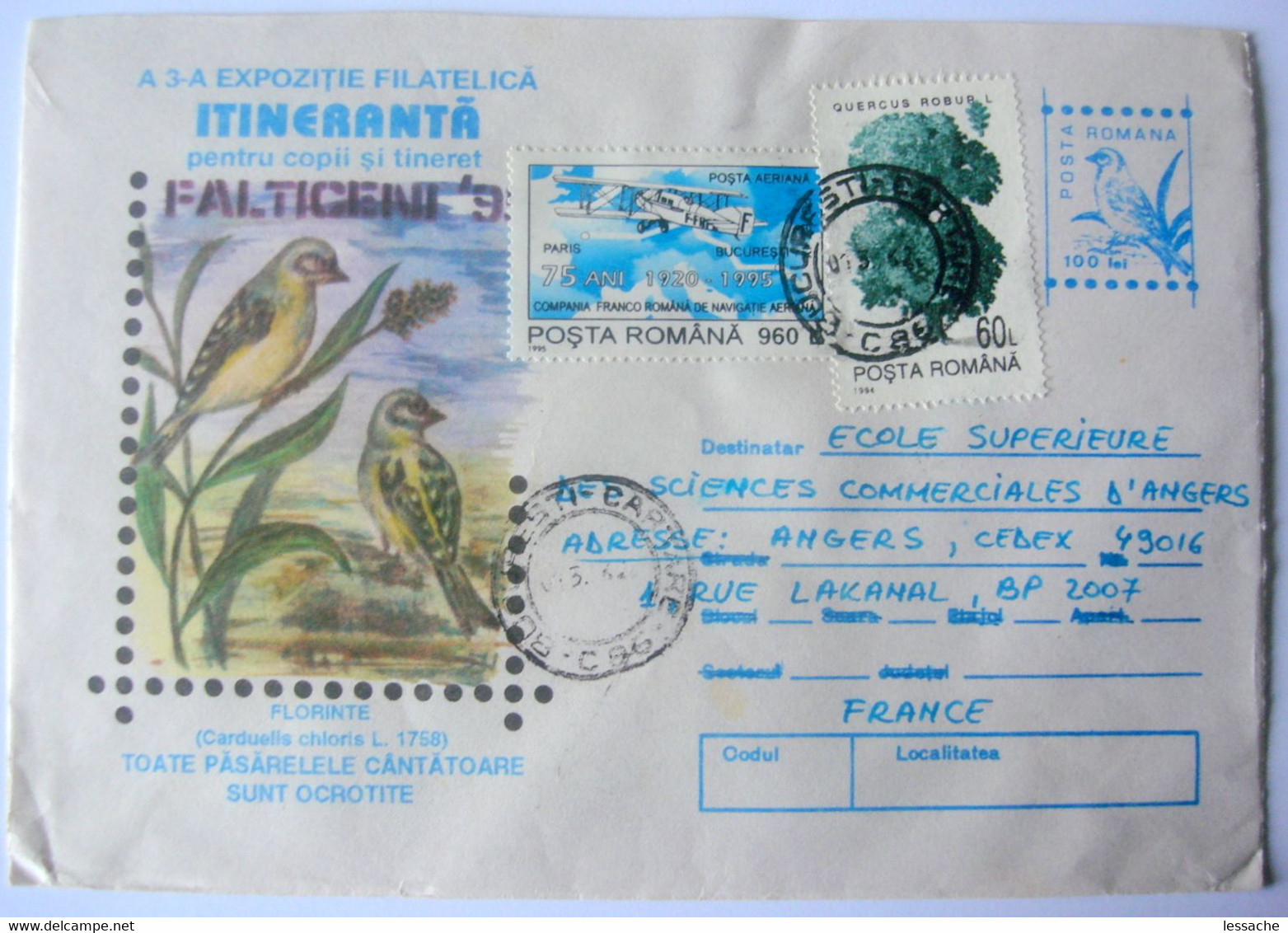 Enveloppe Timbrée De Roumanie - Poststempel (Marcophilie)