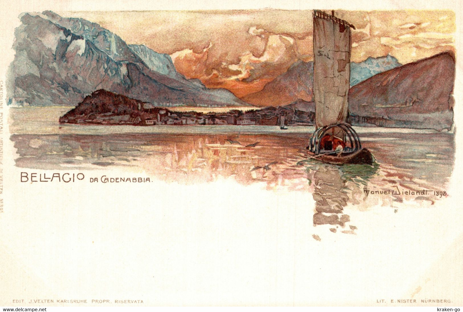 CPA M. WIELANDT - Bellagio, Como - Panorama - NV - W082 - Wielandt, Manuel