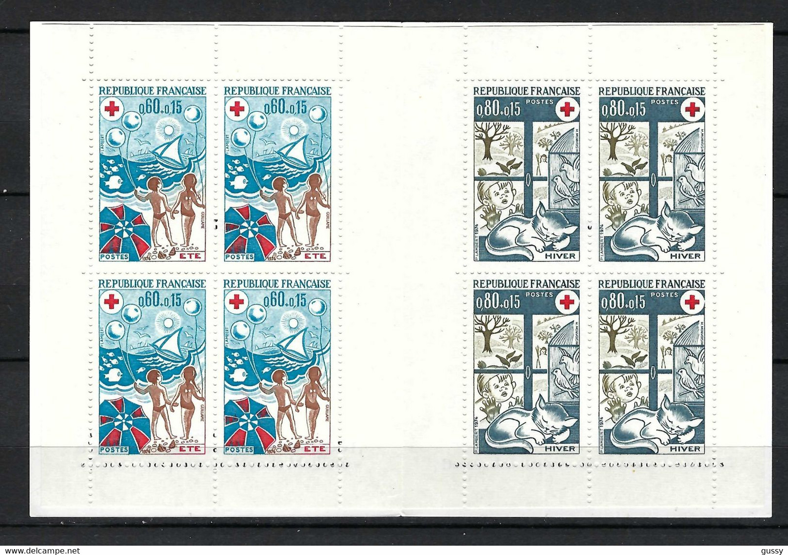 FRANCE Carnets Croix-Rouge: Carnet 1974, Neufs** - Red Cross