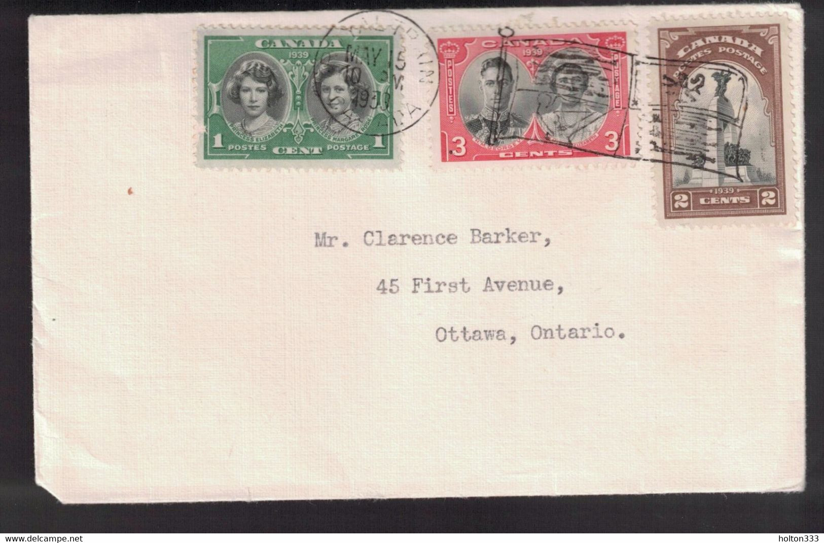 CANADA Scott # 246-8 On Cover Royal Train And Flag Cancels - HerdenkingsOmslagen