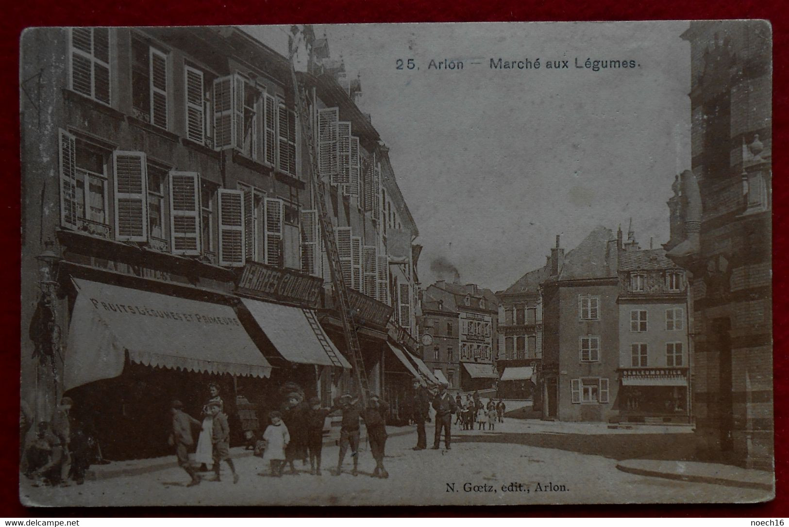 CPA  Arlon, Marché Aux Légumes- Cachet Feldpost 1915 - Arlon