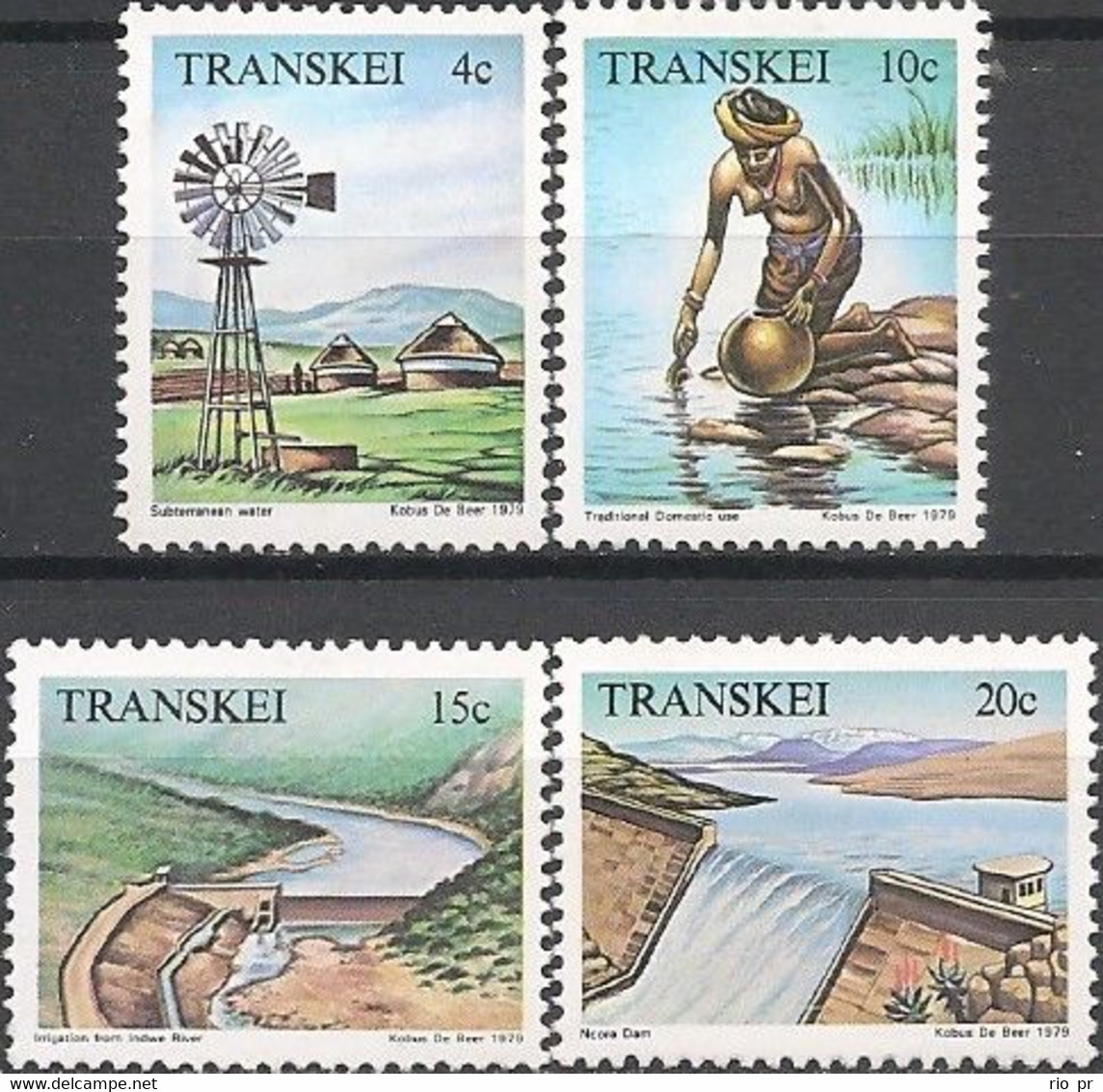 TRANSKEI - COMPLETE SET WATER SUPPLIES 1979 - MNH - Transkei