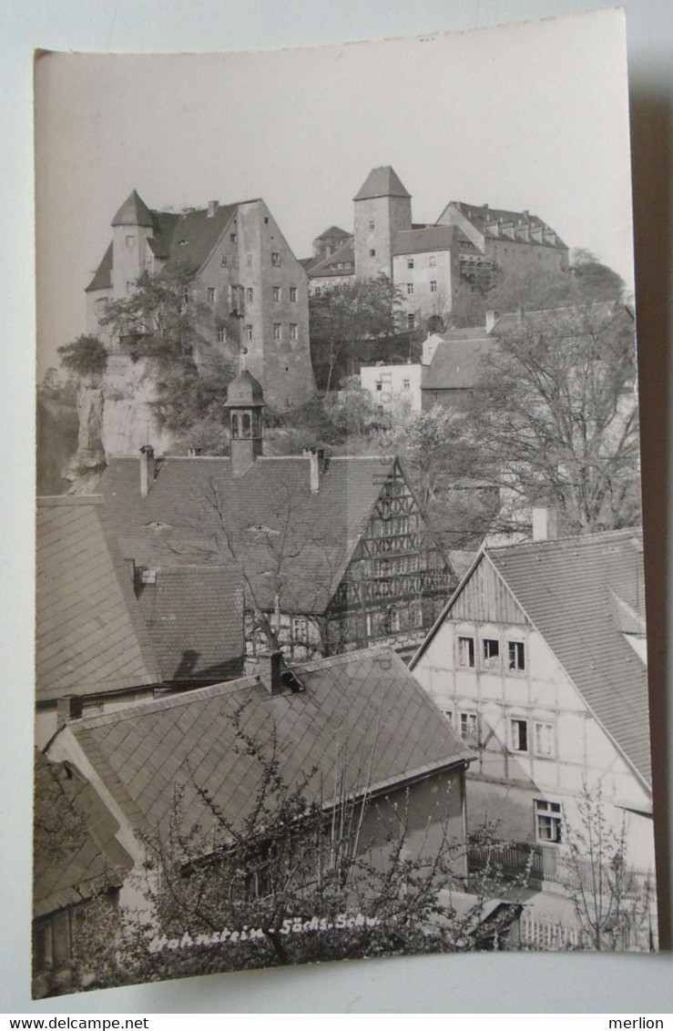 D177911  Hohnstein In Der Sächsischen Schweiz, Blick Zur Jugendburg - Hohnstein (Saechs. Schweiz)