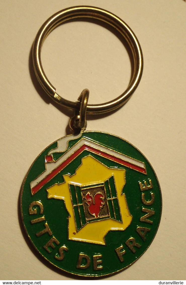 Ancien Porte Clé Publicitaire " METAL GITES DE FRANCE GROUPAMA " - Key-rings