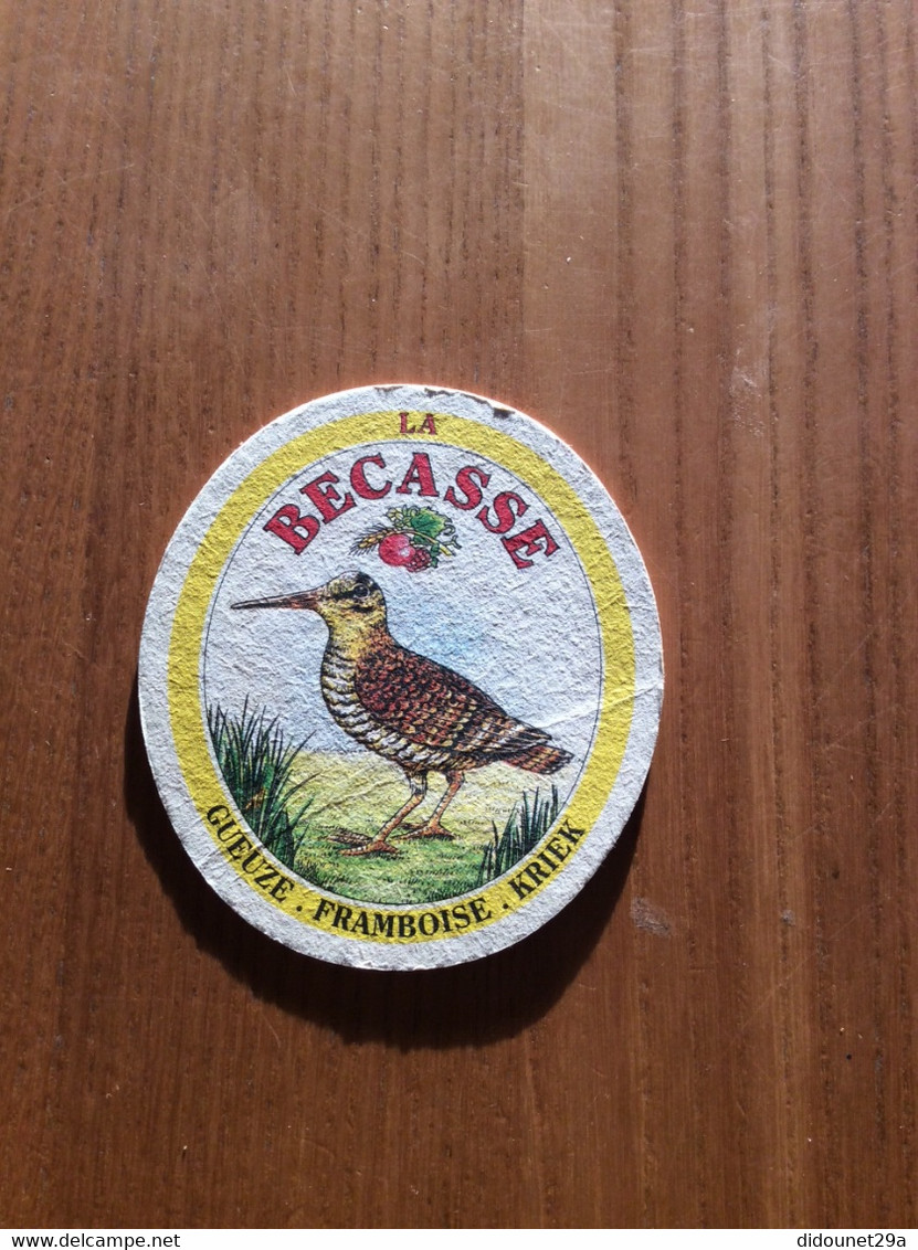 Sous-bock "LA BÉCASSE - GUEUZE - FRAMBOISE - KRIEK" Bière Belge (oiseau) - Beer Mats