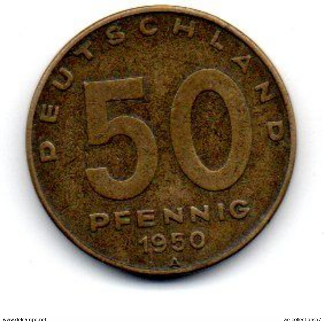 RDA 50 Pfennig 1950 A TTB - 50 Pfennig