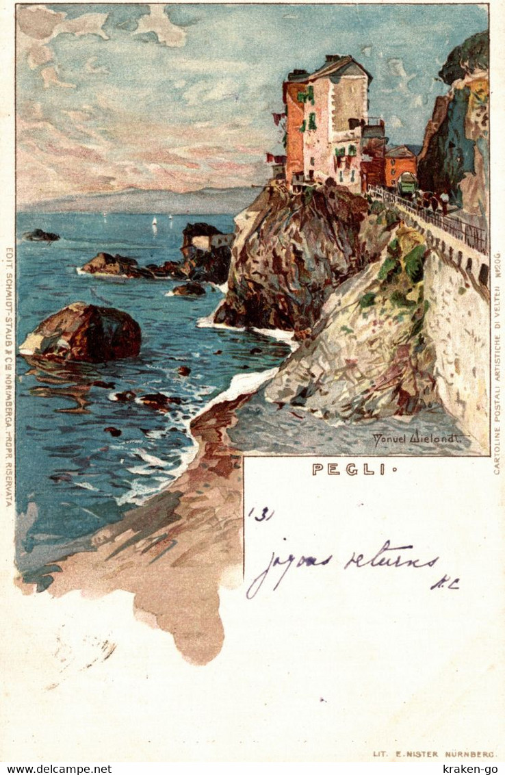 CPA M. WIELANDT - Genova Pegli - Panorama - VG - W126 - Wielandt, Manuel