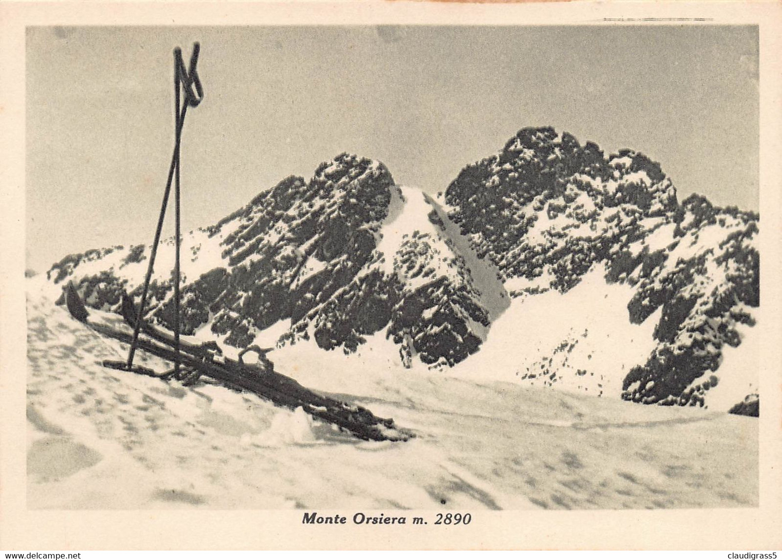2070" MONTE ORSIERA -ALPI COZIE- Mt(2890) 1925" - Otros & Sin Clasificación