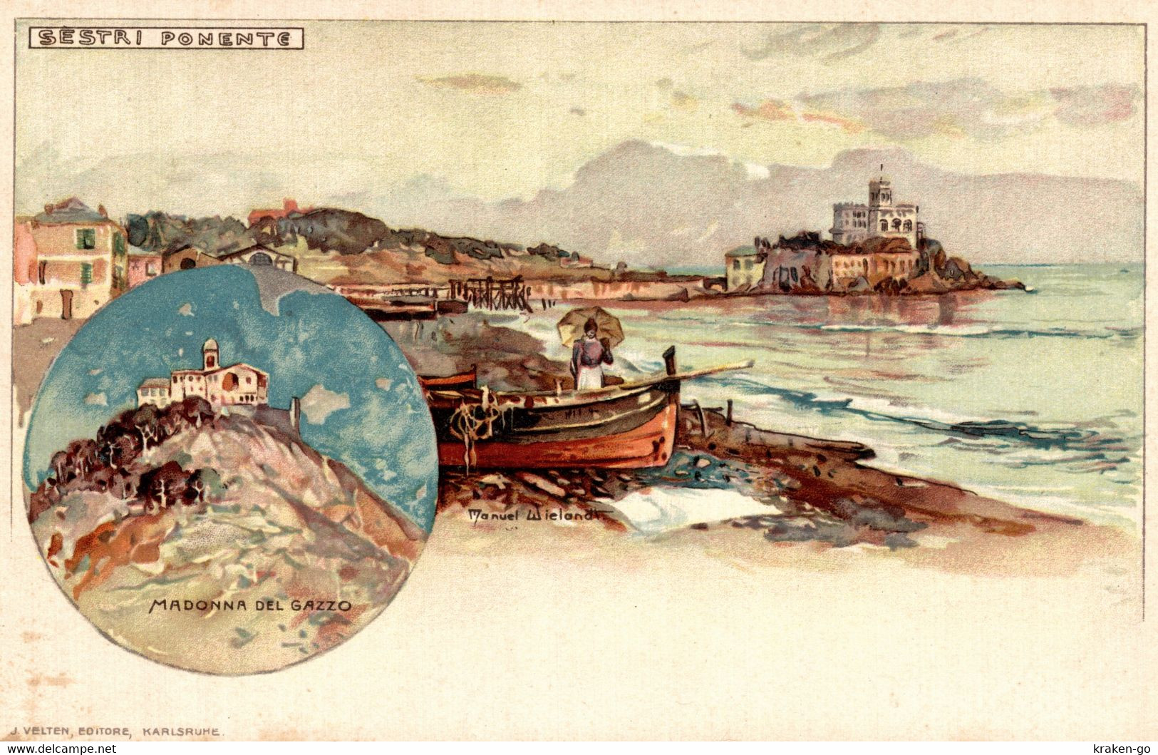 CPA M. WIELANDT - Sestri Ponente, Genova - Panorama - VELTEN - NV - W133 - Wielandt, Manuel