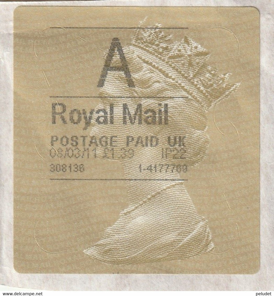 Great Britain - ATM - Horizon Label - 2011 - A, Royal Mail, Postage Paid UK - Zonder Classificatie