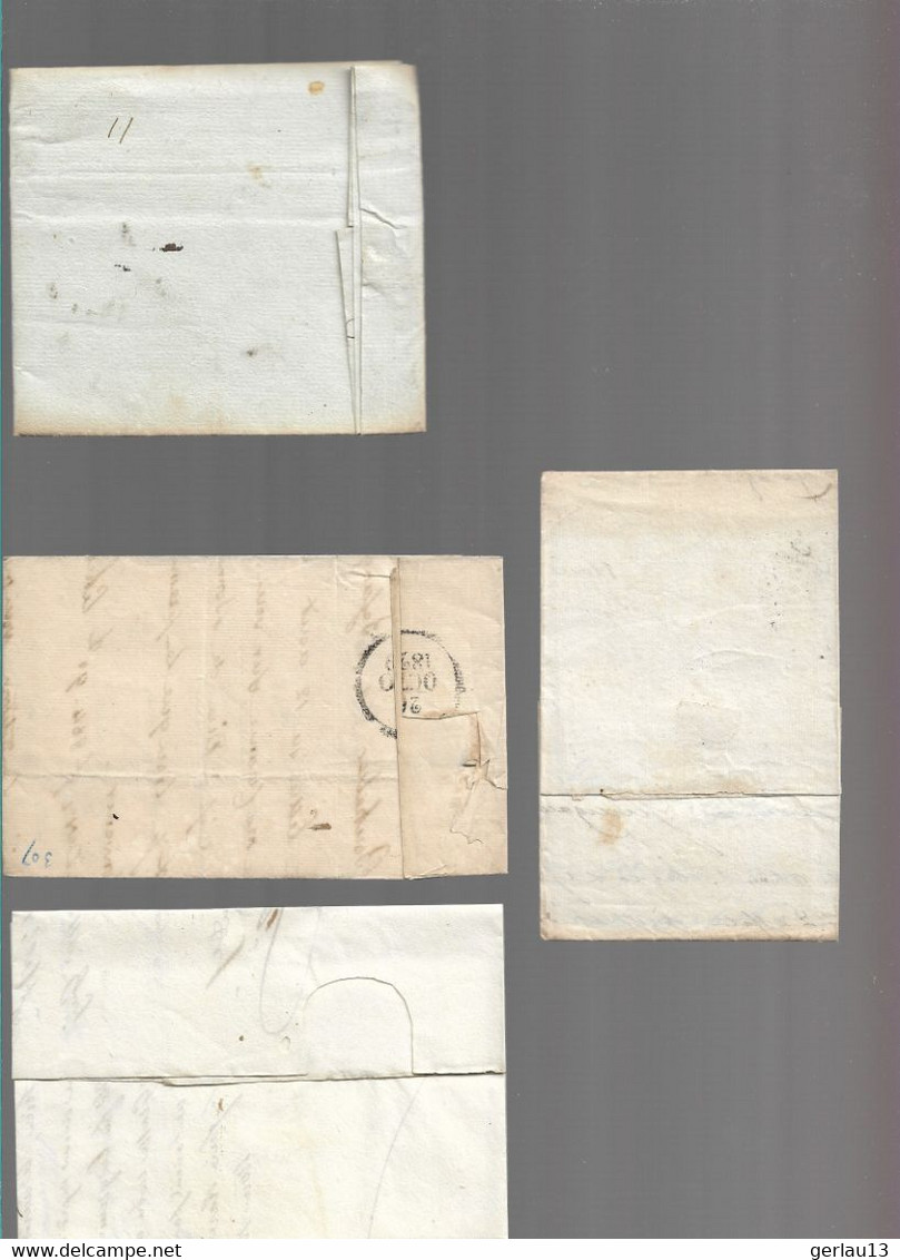 LOT    4  MARQUES POSTALES     2 SCANS - 1801-1848: Precursores XIX