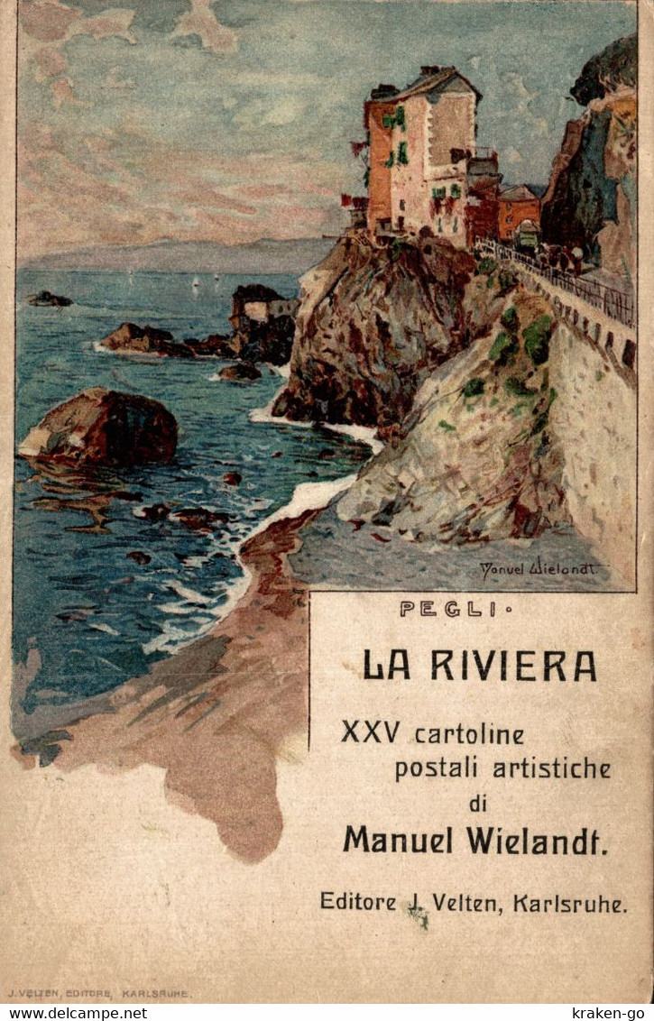 CPA M. WIELANDT - Genova Pegli - Panorama - CARTONCINO 9,0 X 14,0 - Riviera Ligure - W155 - Wielandt, Manuel
