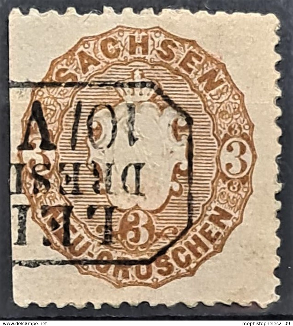 SACHSEN 1863 - Canceled - Mi 18 - 3 Ngr - Sachsen