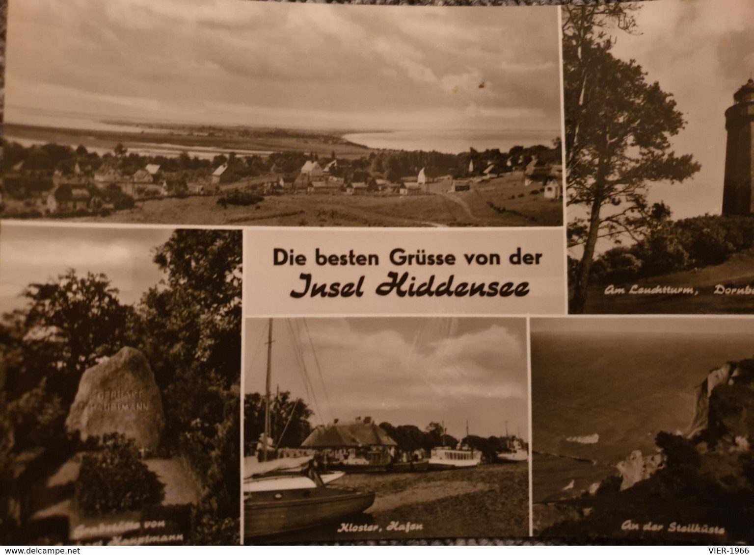 AK Die Besten Grüße Vonder Insel Hiddensee - 1969 - MBK - Hiddensee