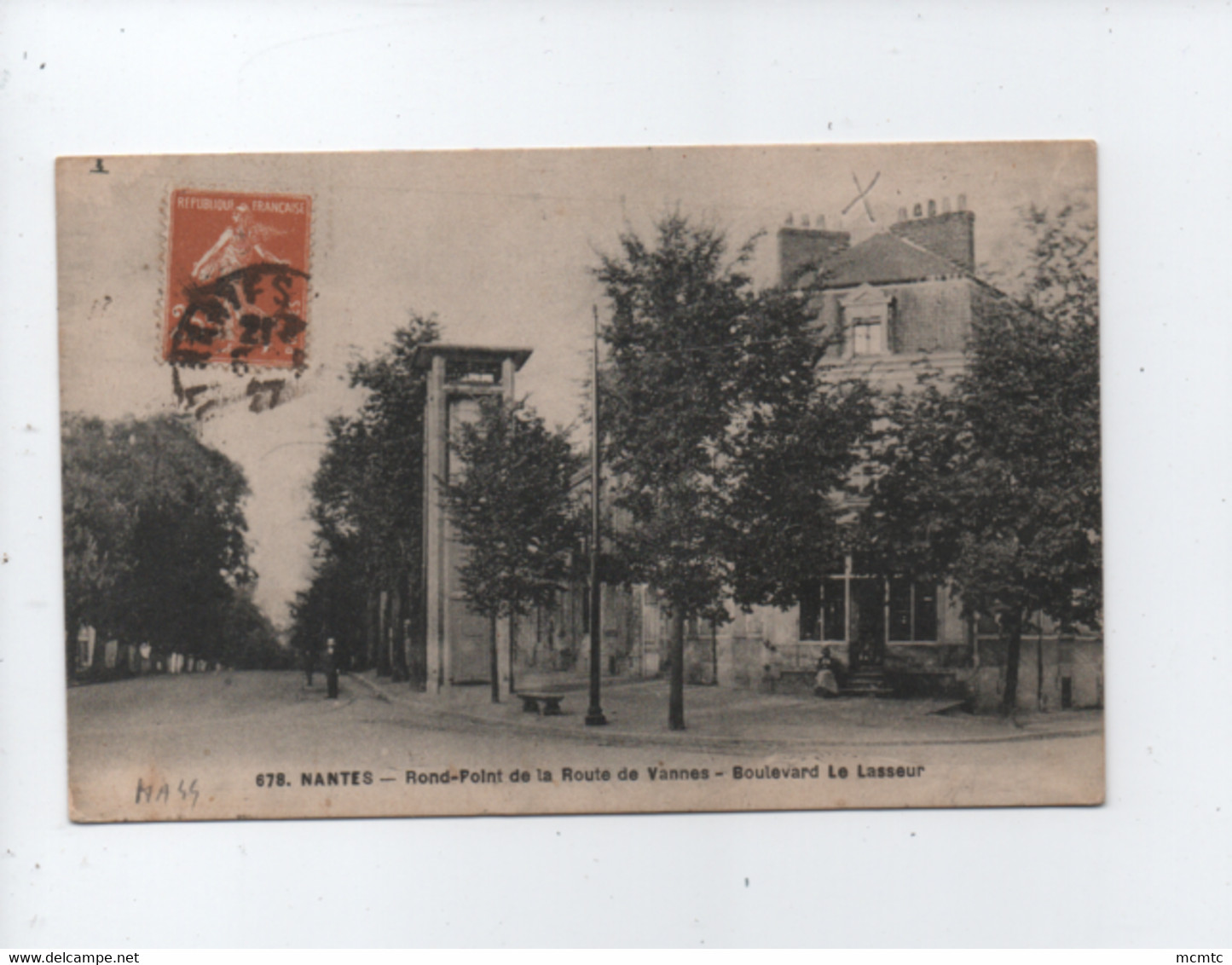 CPA  - Nantes - Rond Point De La Route De Vannes - Boulevard Le Lasseur - Nantes