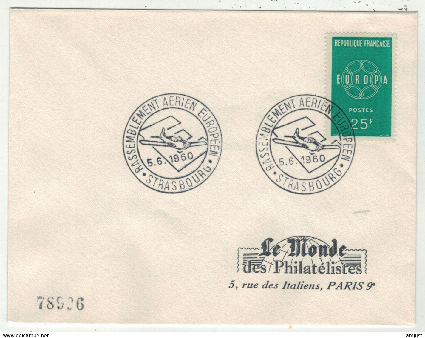 France // FDC 1960-1969 // Rassemblement Aérien Européen, Le Monde Des Philatélistes 5//6/1960 - 1960-1969