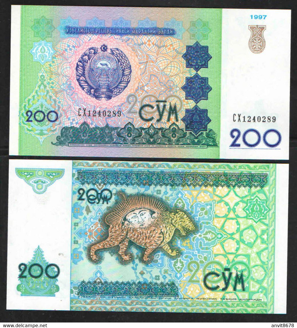 UZBEKISTAN  200 SUM 1997 UNC - Uzbekistan