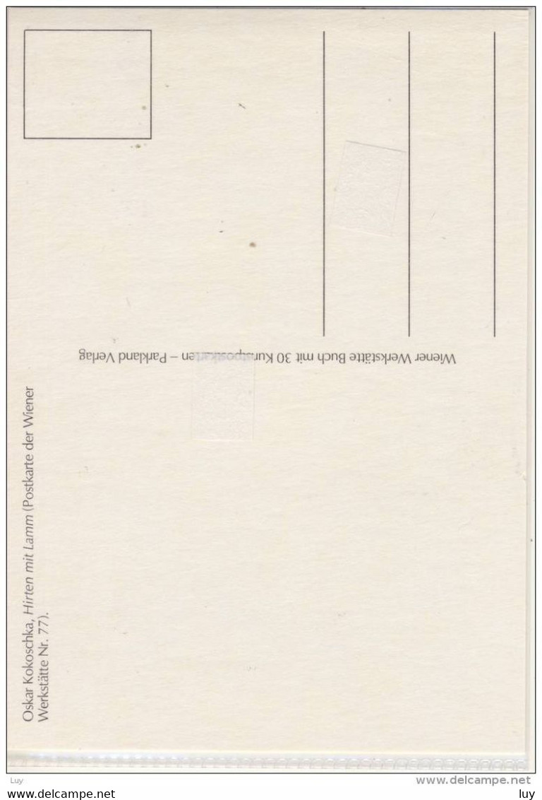 Oskar KOKOSCHKA - Hirten Mit Lamm, AK Der Wiener Werkstätte Nr. 77, Auflage Parkland Verlag Um '70 - '80 - Kokoschka