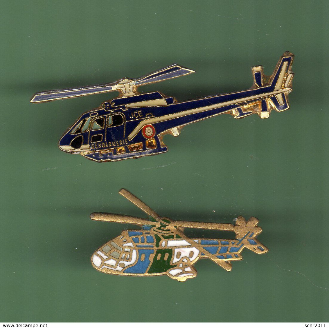 HELICOPTERE *** Lot De 2 Pin's Differents *** N°43 *** 5011 - Avions