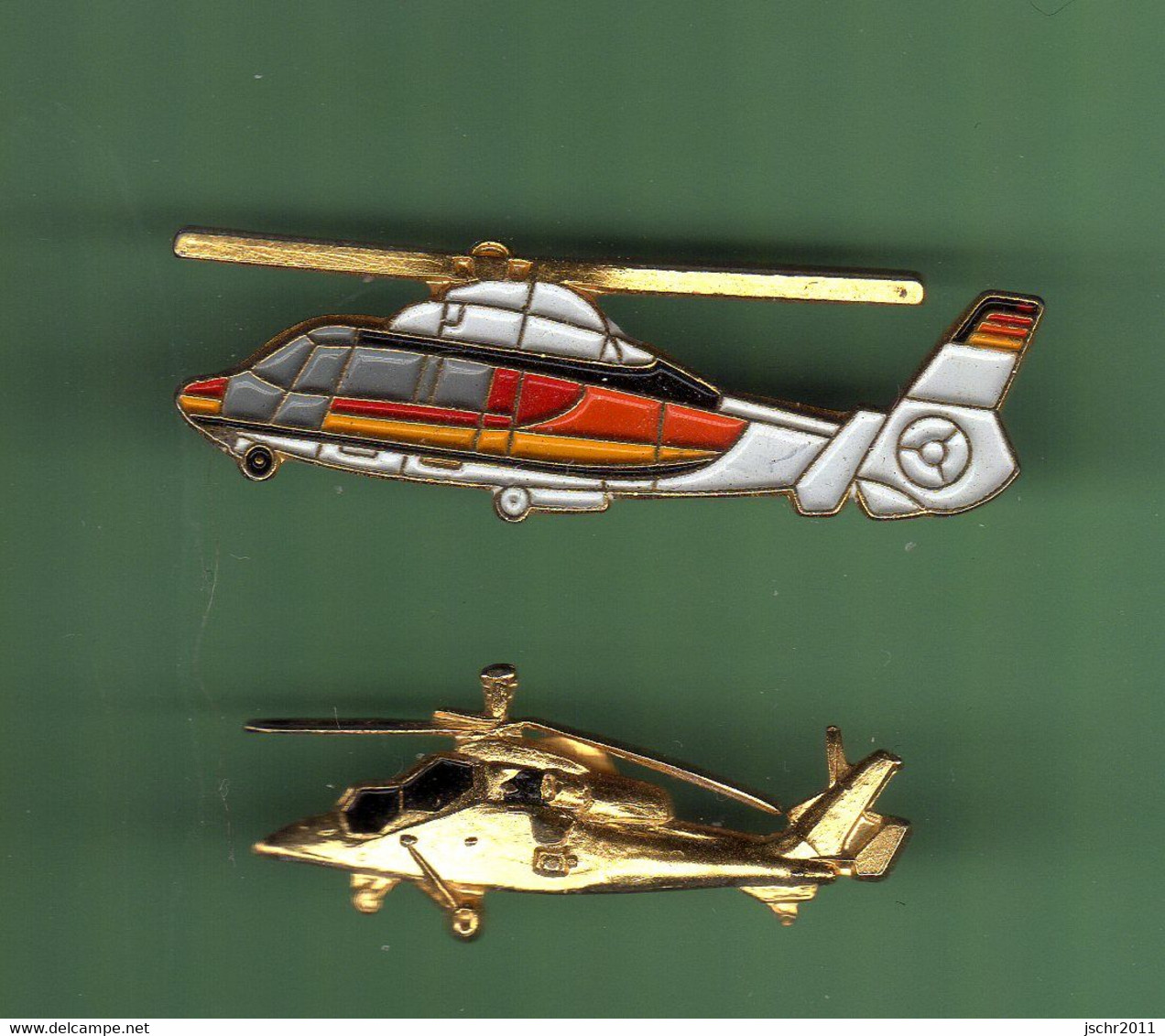 HELICOPTERE *** Lot De 2 Pin's Differents *** N°45 *** 5011 - Avions