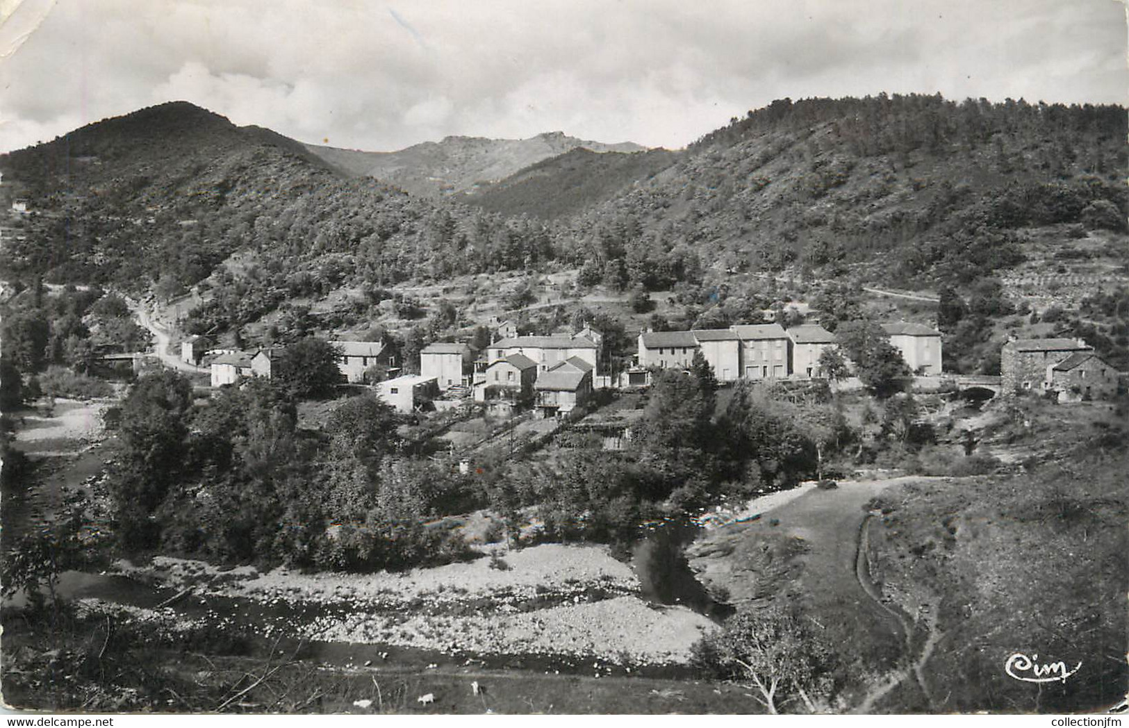 .CPSM  FRANCE 48 "Pont De Montvert, Vue Générale Et Les Deux Ponts" - Le Pont De Montvert