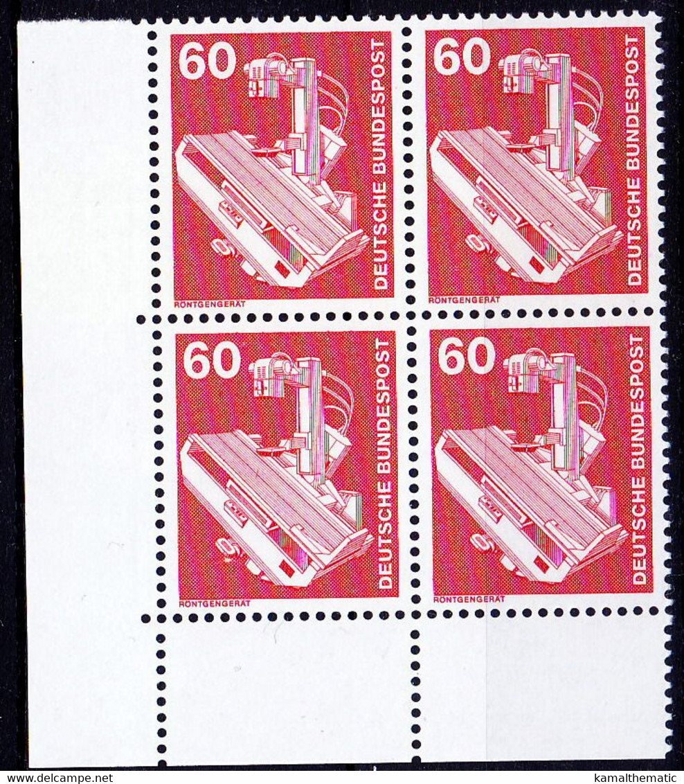 Germany 1978 MNH Lt Lo, Olden Times X Ray Machine, Medical - Medicine