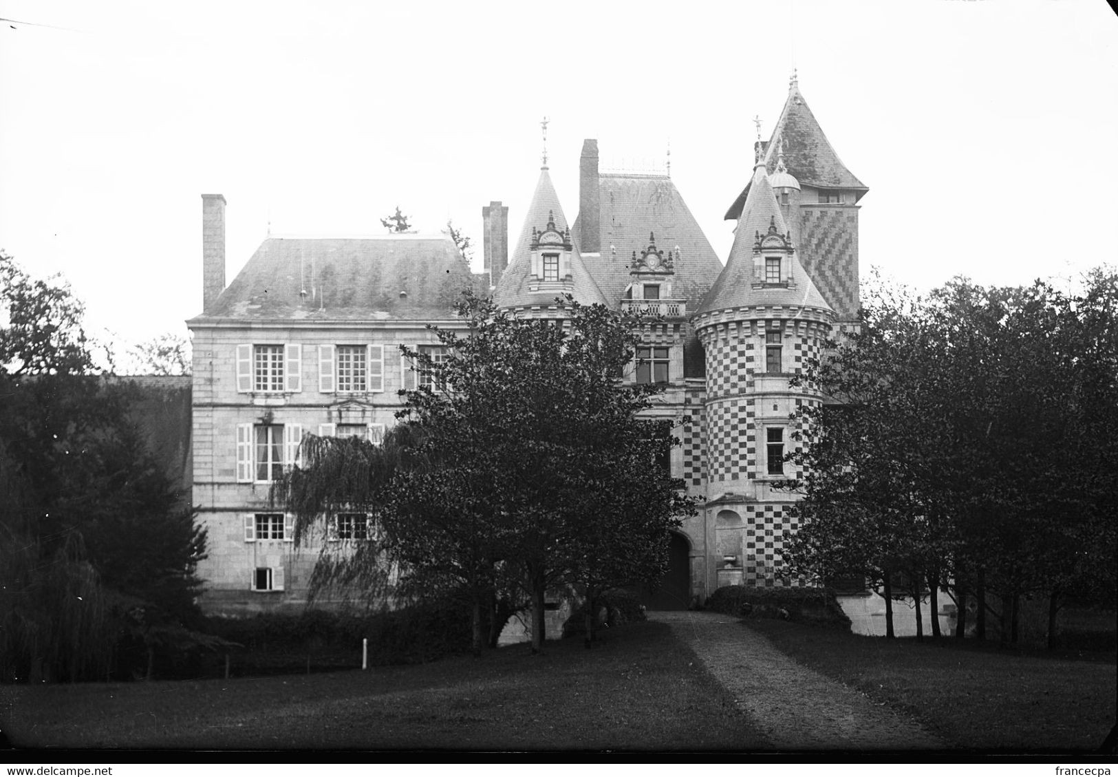 PN - 195 - INDRE ET LOIRE - PORT-BOULET - Chateau Des Réaux - Original Unique - Plaques De Verre
